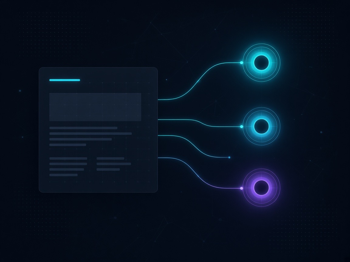 Bir web sitesinin yapay zeka cevap motorlarına kaynak olarak bağlanmasını gösteren şema